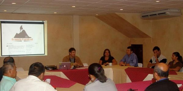 Travis Taliaferro working with local authorities in Panama