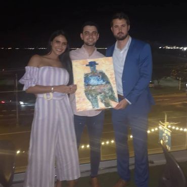 Travis Taliaferro Giving ART in Panama