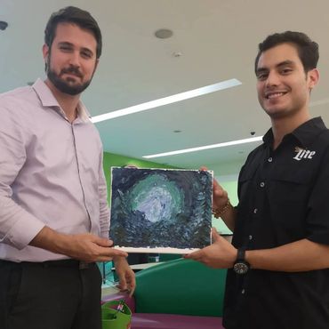 Travis Taliaferro Giving ART in Panama