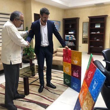 Travis Taliaferro Giving ART to the United Nations