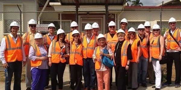 Travis Taliaferro with International Committee , visiting the Panama Canal Expansion