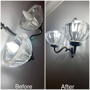 before and after cleaning