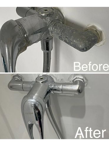 before and after cleaning