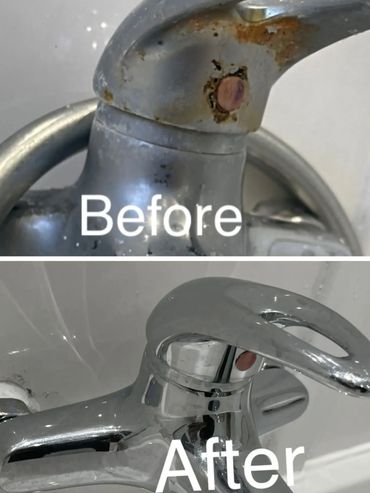 before and after cleaning