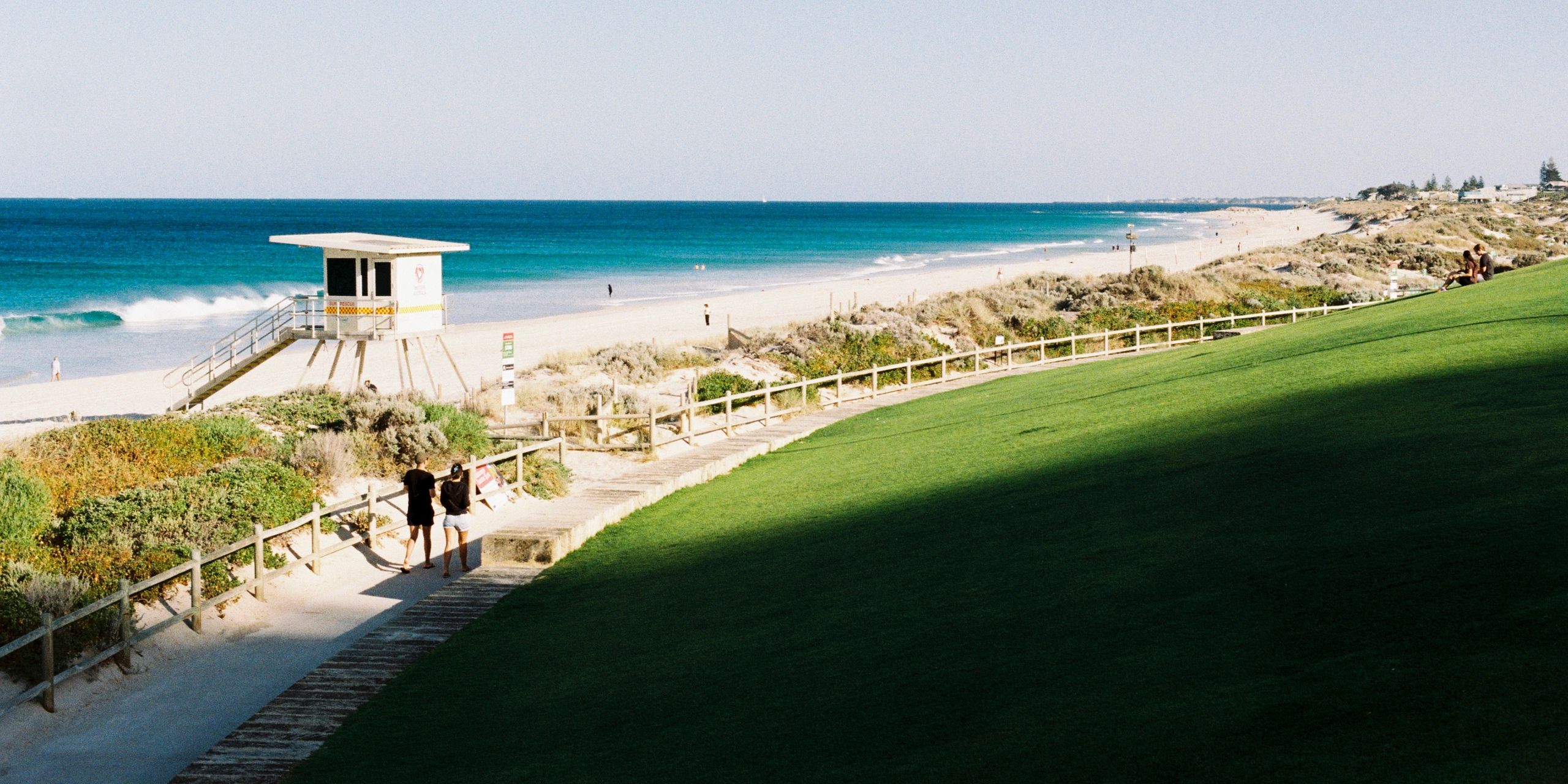 The lifeguard tower at the Scarborough Beach Foreshore