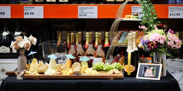 A wine tasting event with Chandon + cheeses!