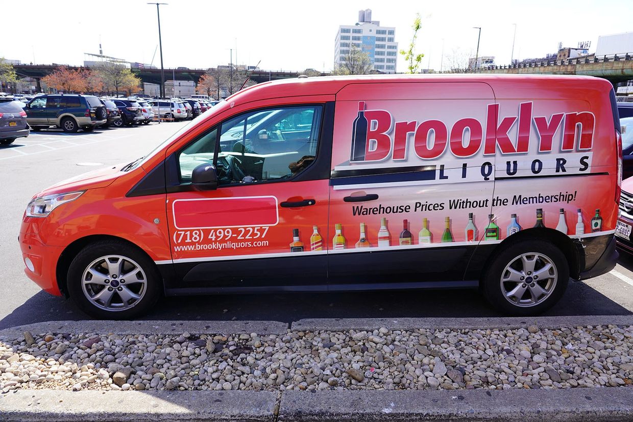 Brooklyn Liquors Delivery Van - Local Delivery in Brooklyn & NYC area.