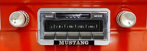1964-1966 Ford Mustang USa-630 II Stereo installed in dash