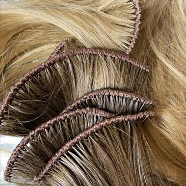 Hand tied wefts