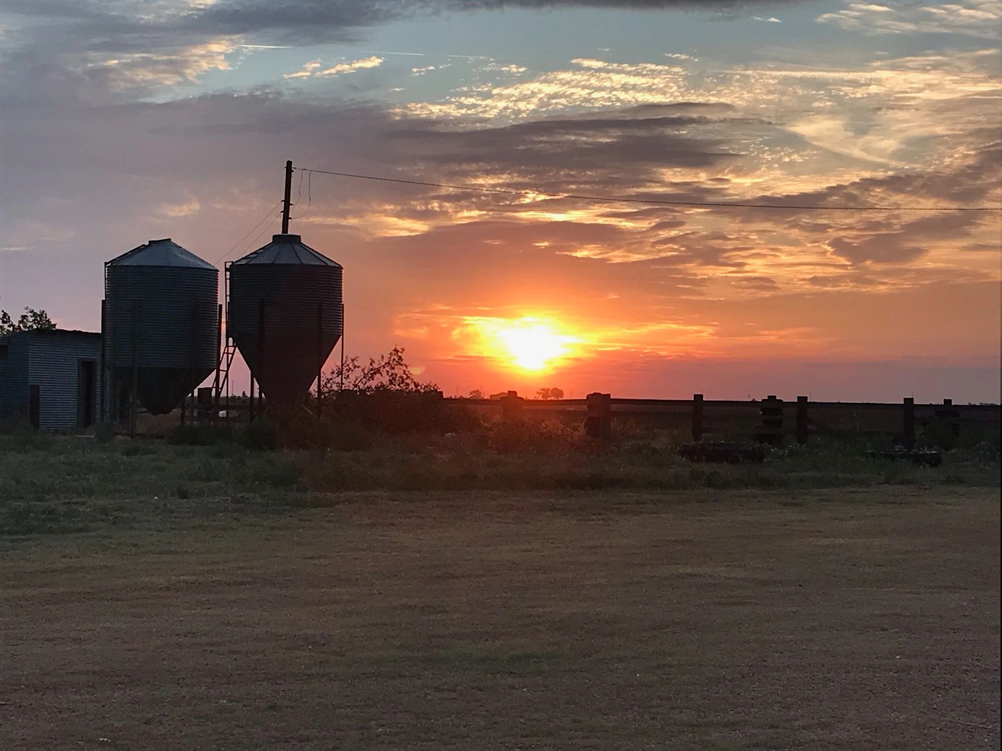 Silos at Sunrise at The-Silos-RV-Park-Near-Palo Duro-Canyon-State-Park