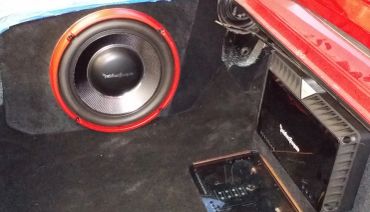 Revolution Audio car stereo Subwoofer Installation 1964 Mustang