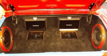 Revolution Audio car stereo amplifier, Speakers installation  1964 Mustang