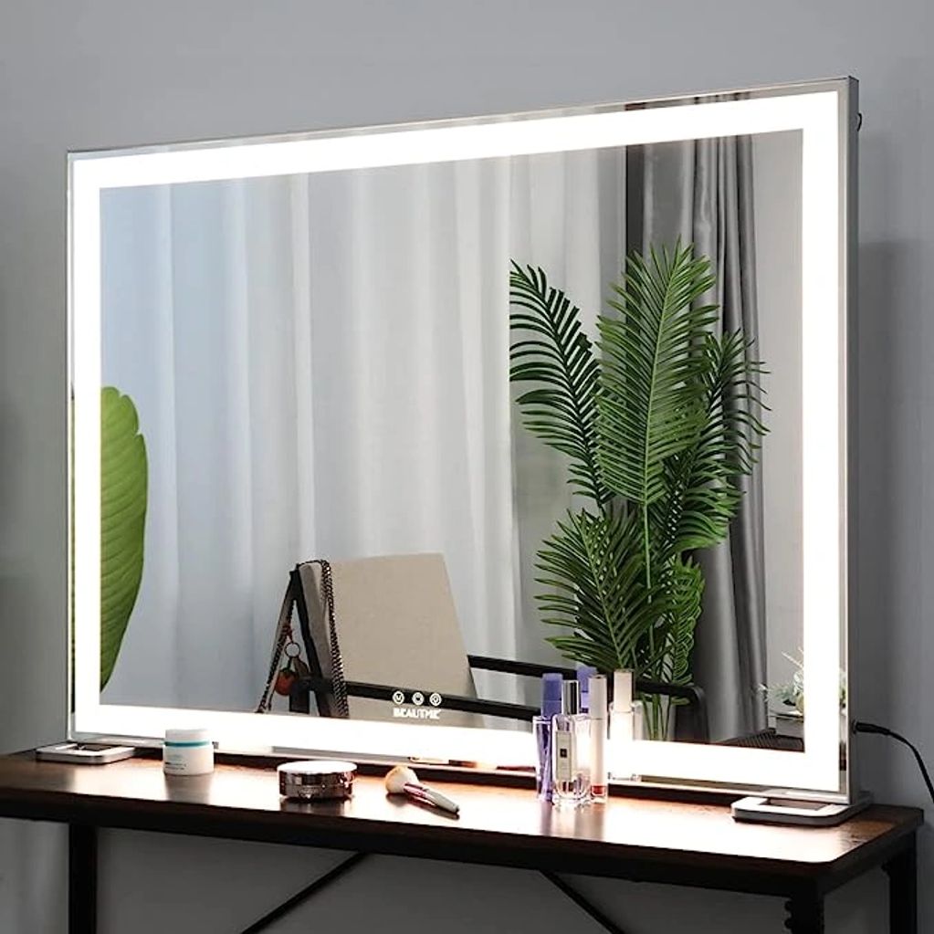 Large Vanity Mirror with LED Light