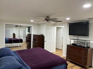 Master bedroom and closet