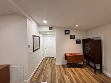 Dining area and hallway to guest bath and master bedroom.