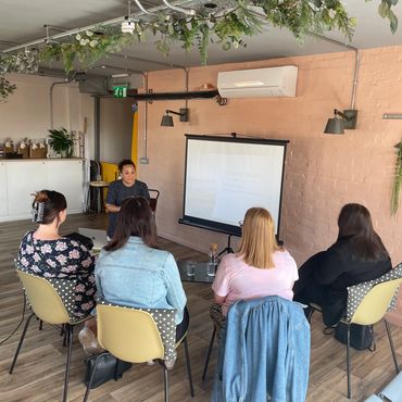 A group of women attending a Relaxed Return group session in Nottingham