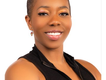Confident woman smiling at the camera.