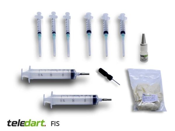 TeleDart ® FIS Complete set for filling and maintaining your dart syringes.