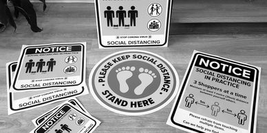 Covid-19 Safety Vinyl Graphics