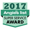 Angie's List Super Service Award 2017 badge for Full Circle Building Group's customer excellence