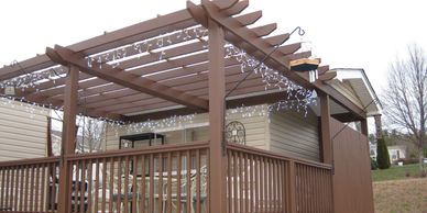 deck covered with pergola