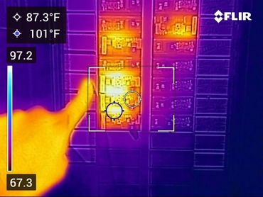 Overheating breakers can indicate an electrical issue and are a hazard