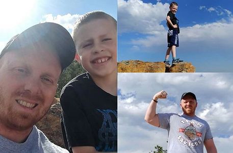 Kris with son. Strength Training Colorado Springs