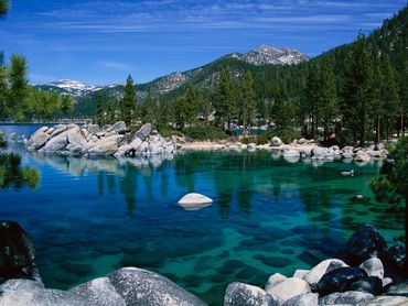 Serene mountain and lake retreat