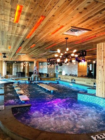 All Inclusive swim up indoor pool bar