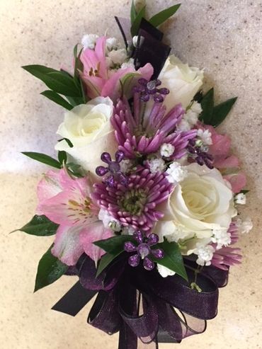 Purple and white dance flowers