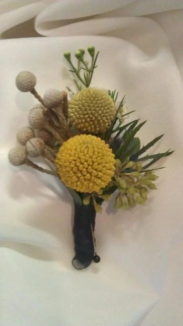 A bunch of flowers for a boutonniere