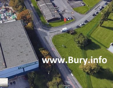 Catering Van on layby with text says www.bury.info