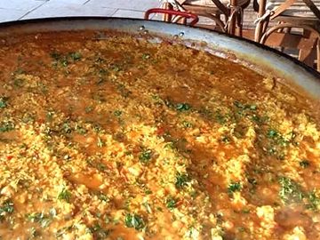 Vegetarian Paella in Pan