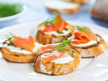 Smoked Salmon Crostini