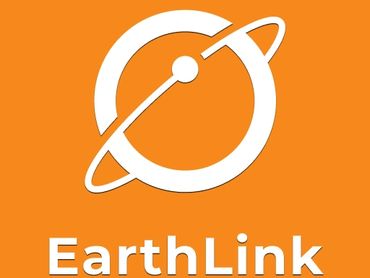 EarthLink logo with an orange background and white text.