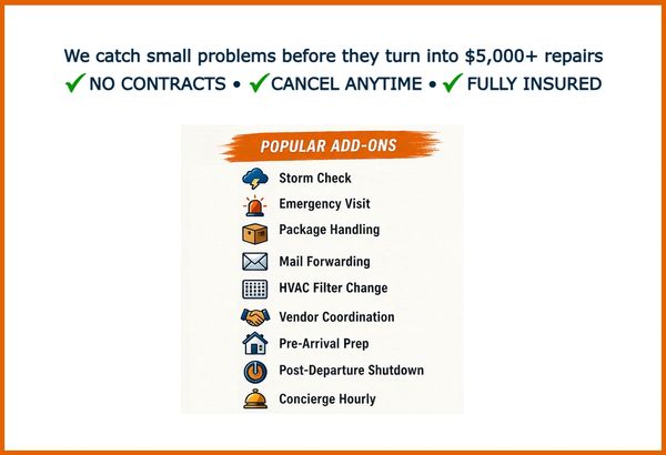 List of popular add-ons for home services with no contracts and flexible cancellation.