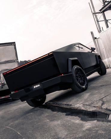 Tesla Cybertruck Satin Black Vinyl Wrap