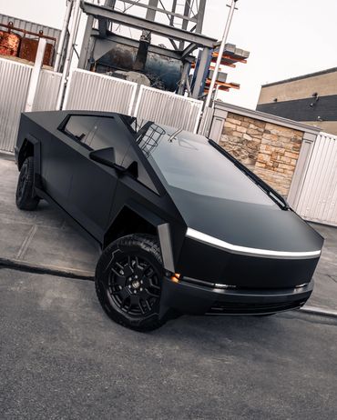 Tesla Cybertruck Satin Black Vinyl Wrap
