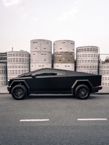 Tesla Cybertruck Satin Black Vinyl Wrap