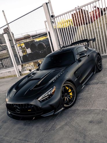 Mercedes Benz AMG GT Black Series Vinyl Wrap Satin Black