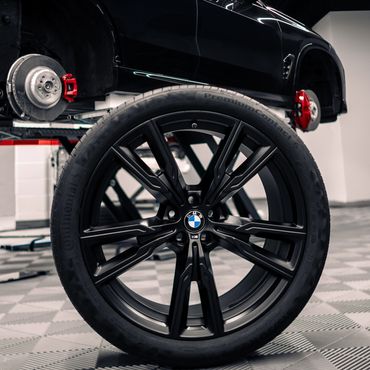 BMW X5 Satin Black Powder Coated Wheel