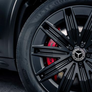 Mercedes Benz EQS 580 SUV Satin Black Powder Coated Wheel