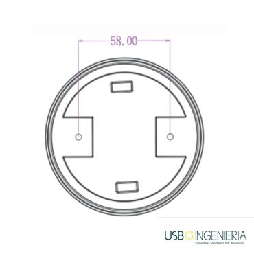 Medidas sensor de humo autonomo.