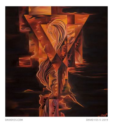 DARK OBSESSION / PART 1 OF 3 / OIL ON CANVAS / 2007