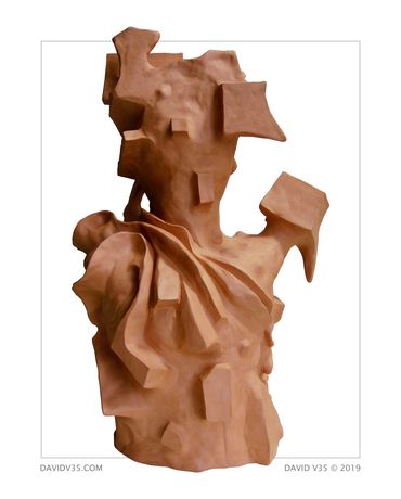 MARTYR / BACK / CLAY SCULPTURE / 2007