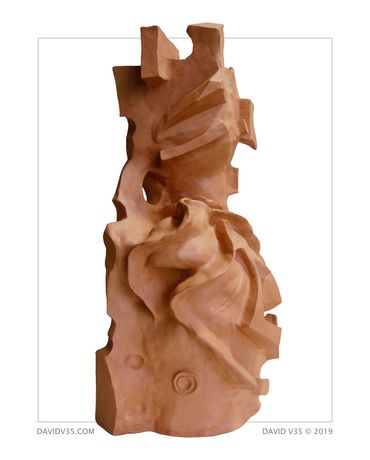 MARTYR / LEFT SIDE / CLAY SCULPTURE / 2007