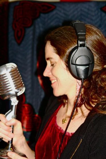 Rosalie Jones recording vocal tracks for the album RXR IN DA RA, Live At Radio Star Studios.