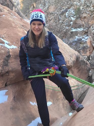 Rappelling at Boltergeist