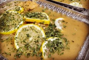 chicken piccatta, lasagna, cacciatore, chicken marsala, chicken parmesan, vegetarian lasagna