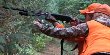 Teaching a girl to hunt.